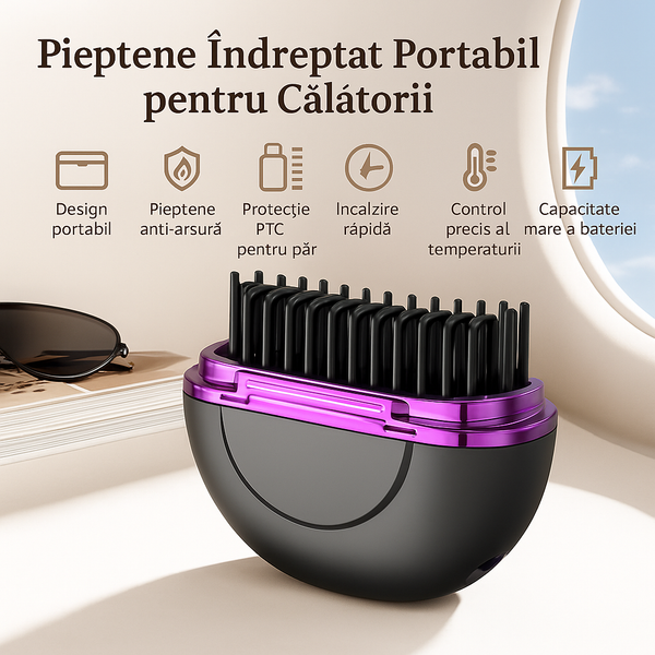 Perie Îndreptare Rapidă Portabilă Păr